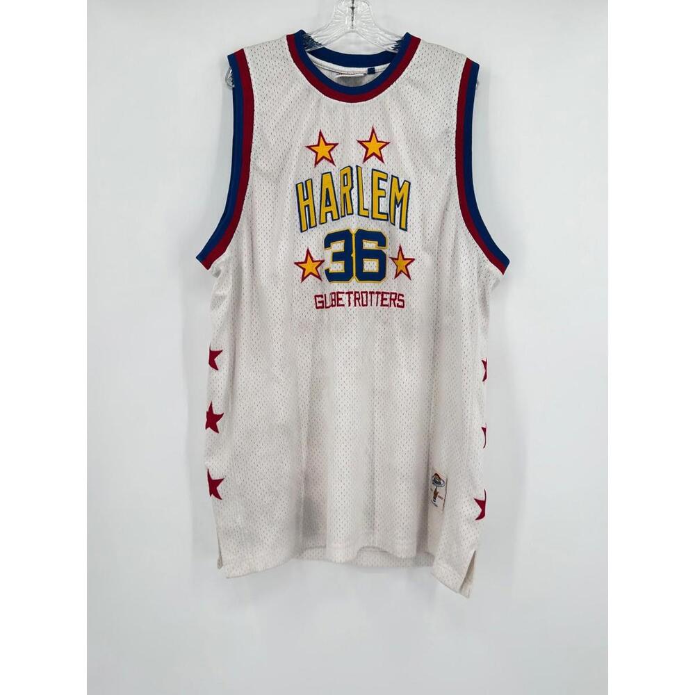 Harlem Globetrotters Vintage Y2K Platinum Fubu #36 Lemon Jersey Sz 3XLT